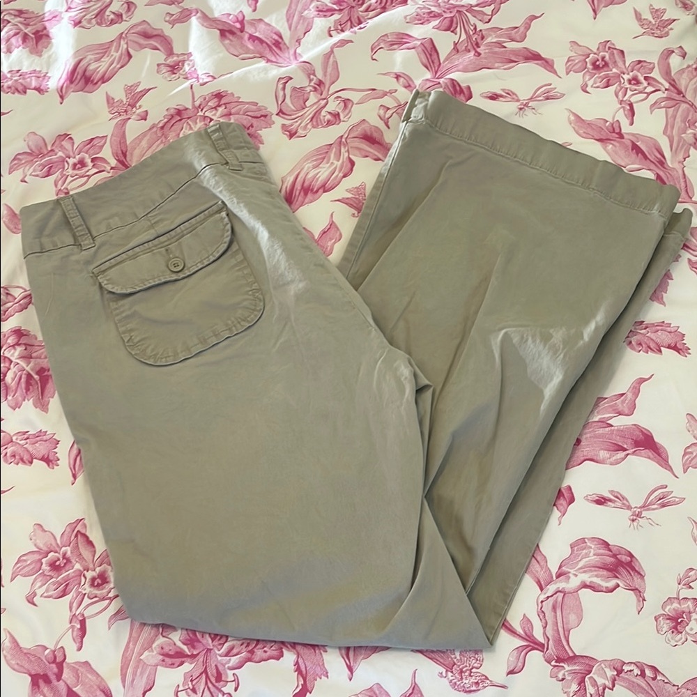 🏝️Big $10 Sale!🏝️GAP Factory Flat Front Wide Leg Chinos